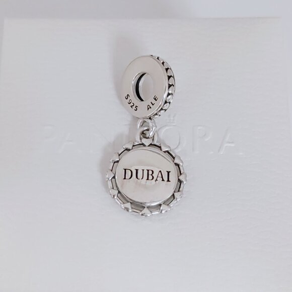 Pandora Burj Khalifa Dangle Charm DUBAI Exclusive Travel Pendant S925 Silver - Picture 5 of 7